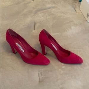 Manolo Blahnik Vibrant Red Heels